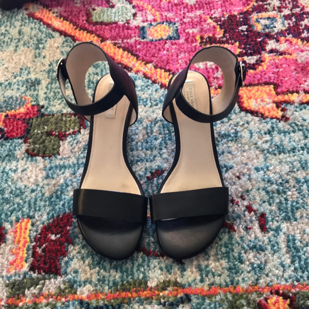 Cole Haan black size 6 wedges